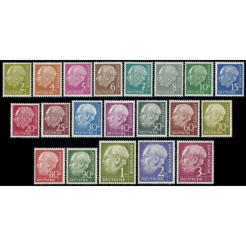 Lot 6098 - Allemagne Fédérale - N°62A/72B - Neuf ** Luxe