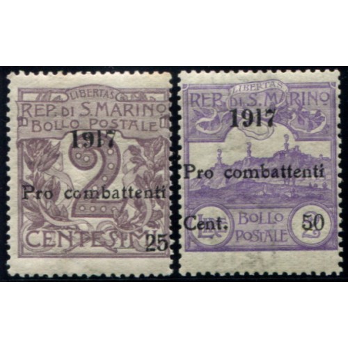 Lot 6597 - Saint-Marin - N°50/51 - Neuf ** Luxe