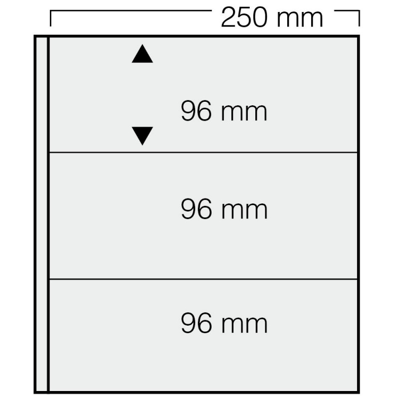 Feuilles "Garant" - 3 Bandes - 96mm