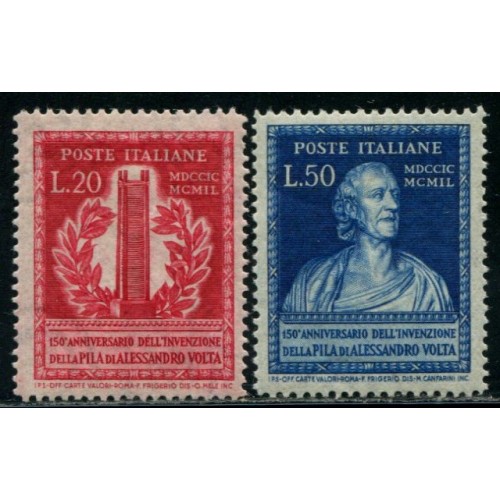 Lot 6438a - Italie - N°549/50 - Neuf * Qualité TB