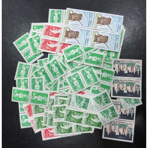 Lot de faciale 100 timbres à 4,80 Francs