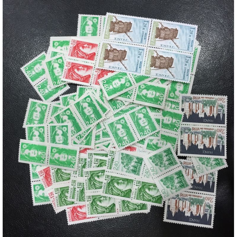 Lot de faciale 100 timbres à 4.80 Francs