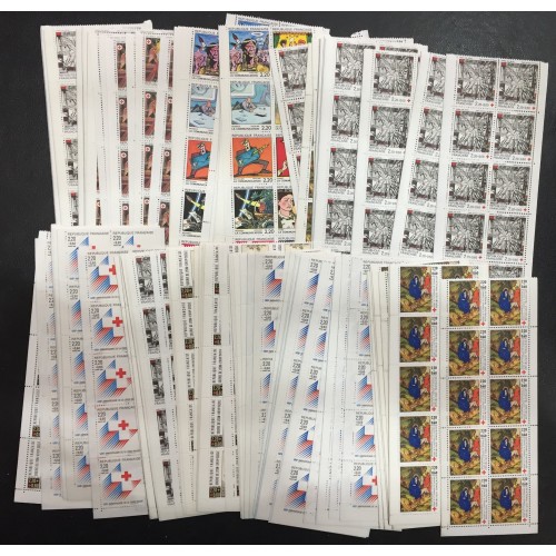 Lot de faciale 100 timbres à 22 Francs