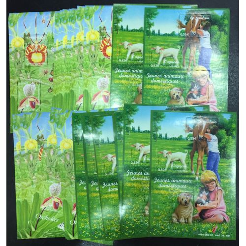 Lot de faciale 31 timbres de 2,43€ (75.33€) en Blocs