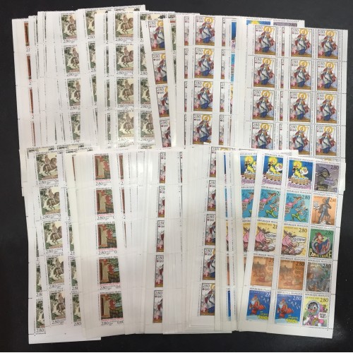 Lot de faciale 100 timbres à 28 Francs