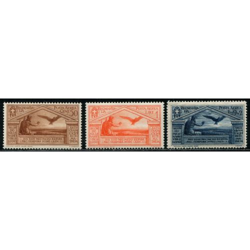 Lot 6442b - Italie Poste Aérienne - N°21/22 et N°24 - Neuf ** Luxe