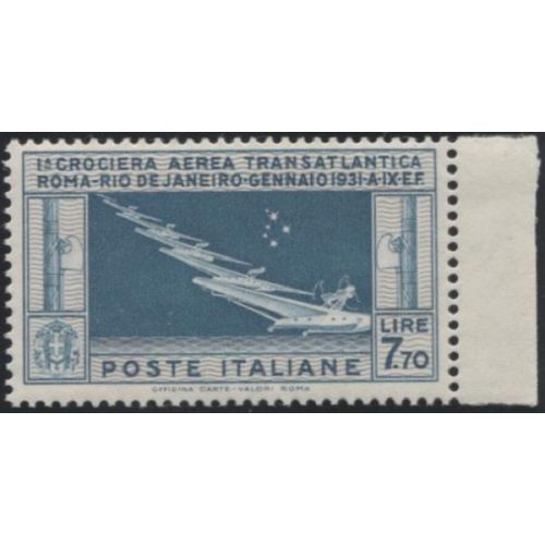 Lot H516 - Italie Poste Aérienne - N°25 - Neuf ** Luxe