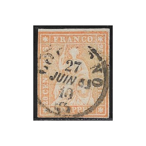 Lot W815 - Suisse - N°29a - Oblitéré Qualité TB