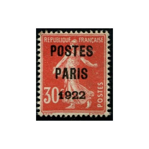 Lot A187 - Préoblitérés - N°32 - Neuf (*) sans gomme