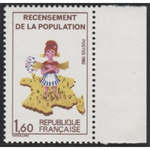 Lot A1010 - Variété - N°2202b - Neuf ** Luxe