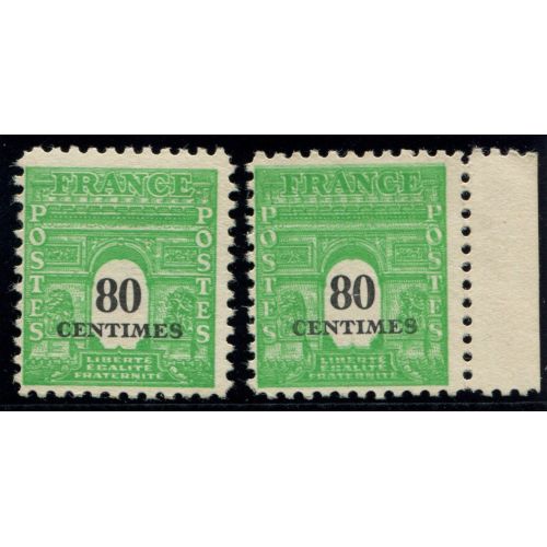 Lot A954 - Variété - N°706 - Neuf * Qualité TB