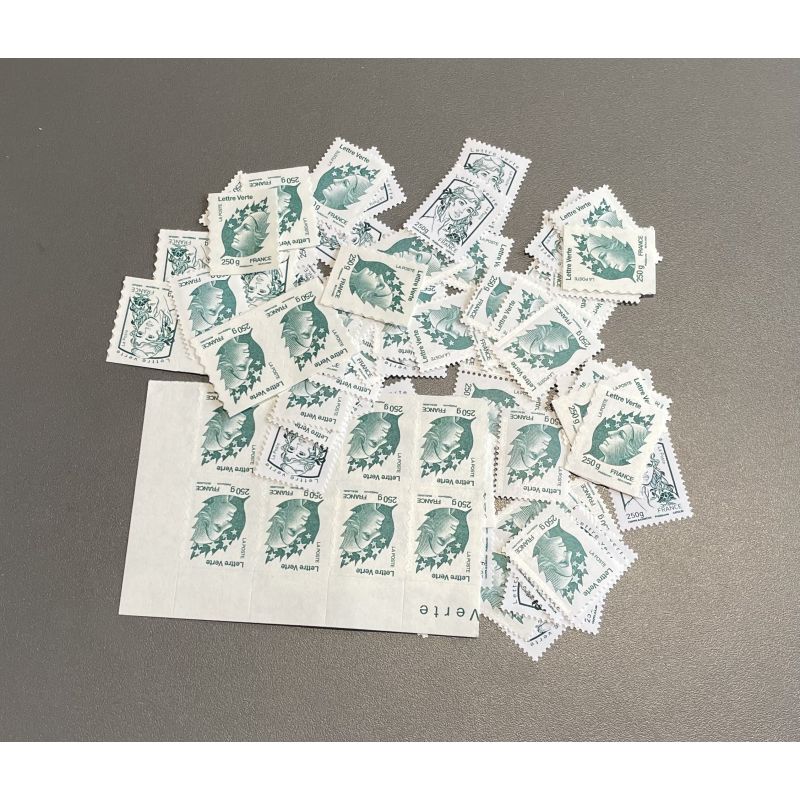 Lot de faciale 50 timbres TVP Vert 250g (4,72€)