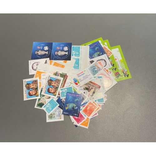 Lot de faciale de 100 timbres de 1€ (100€)