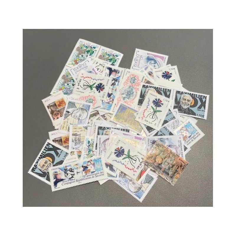 Lot de faciale 100 timbres à 1,10€ pour Affranchissement