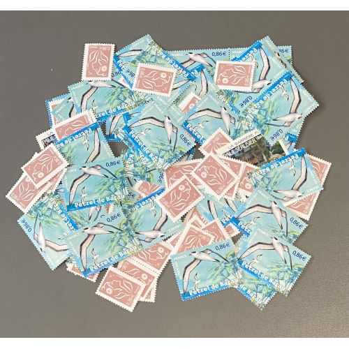 Lot de faciale 100 timbres à  0,86€ (86€)