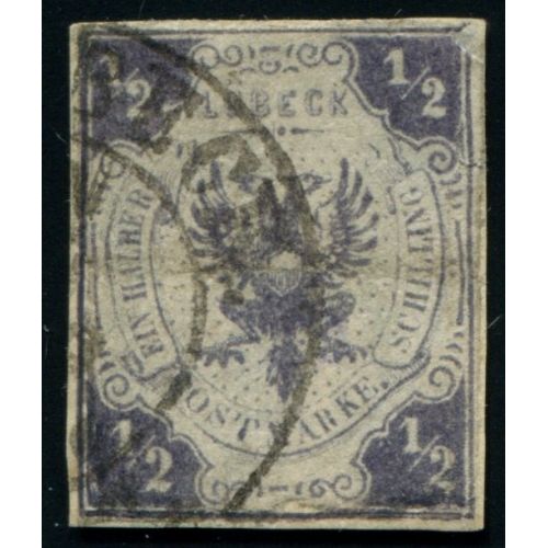 Lot A3796 - Allemagne Lubeck - N°1 - Oblitéré Qualité TB