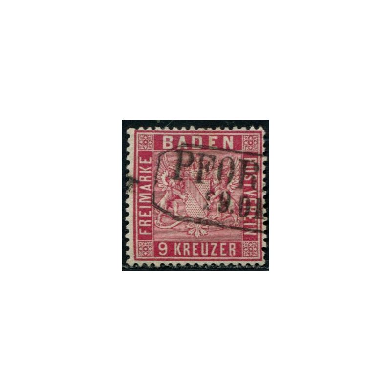 Lot A3837 - Allemagne Bade - N°12 Obl