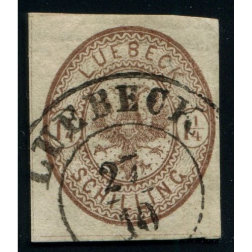 Lot A3792 - Allemagne Lubeck - N°13 - Oblitéré Qualité TB