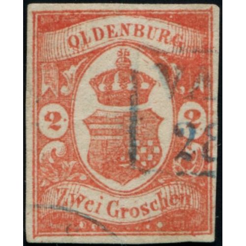 Lot A3768 - Allemagne Oldenbourg - N°13 - Oblitéré Qualité TB