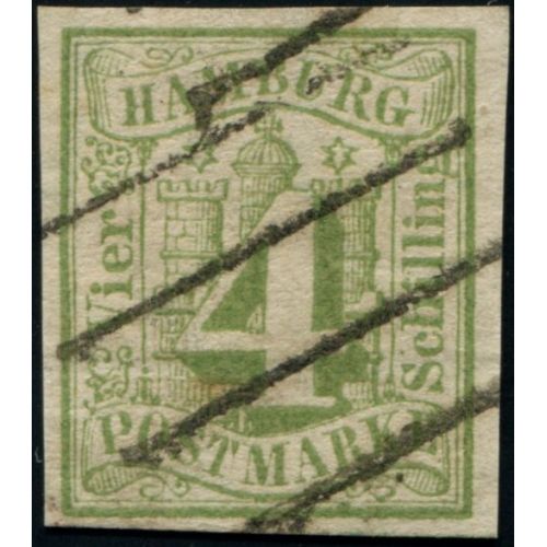 Lot A3770 - Allemagne Hambourg - N°5 - Oblitéré Qualité TB