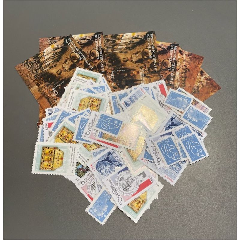 Lot de faciale 100 timbres à 1,25€ pour Affranchissement