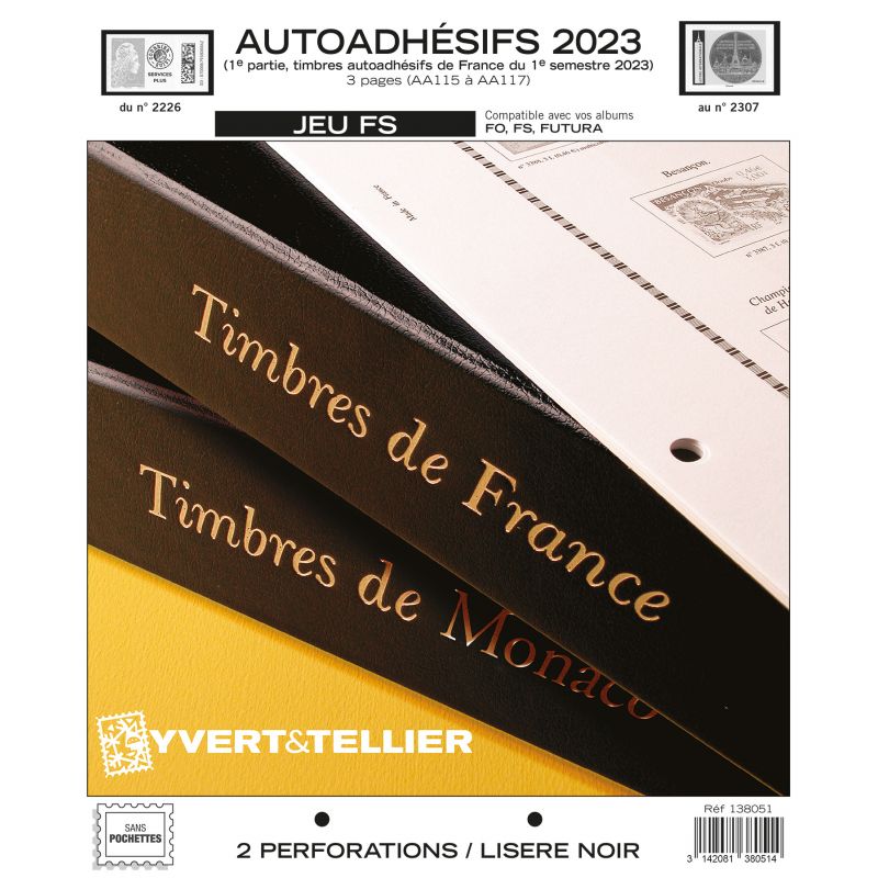 NOUVEAUTE - Jeux FS Autoadhésifs 2023 1er Semestre