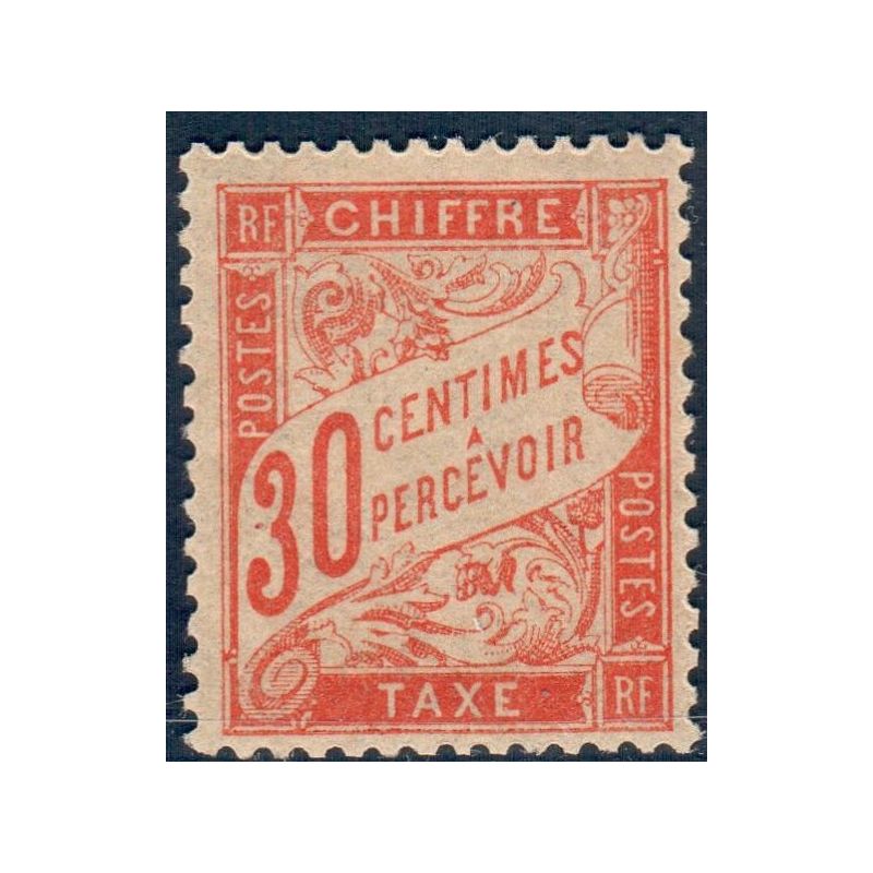 Lot A6013 - Taxe - N°34 Neuf ** Luxe