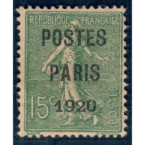 Lot A6067 - Préoblitéres - N°25 - Neuf (*) sans gomme