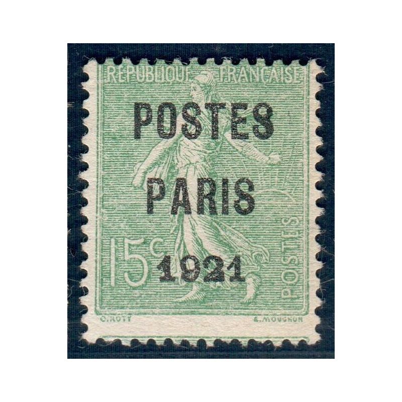 Lot A6068 - Préoblitéres - N°28 Neuf (*) sans gomme