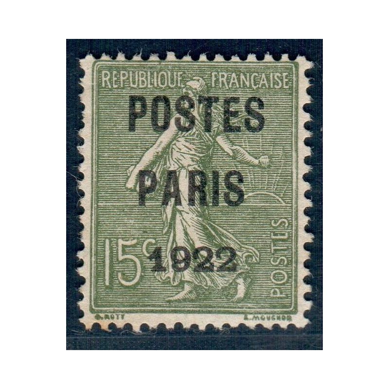 Lot A6072 - Préoblitéres - N°31 Neuf (*) sans gomme