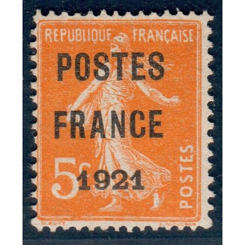 Lot A6073 - Préoblitéres - N°33 - Neuf (*) sans gomme