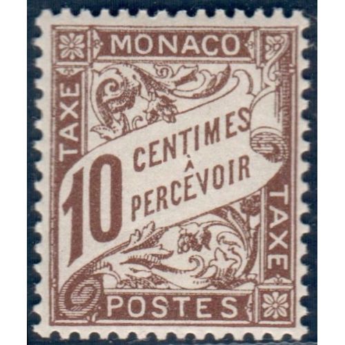 Lot A6046 - Monaco Taxe - N°4 - Neuf ** Luxe