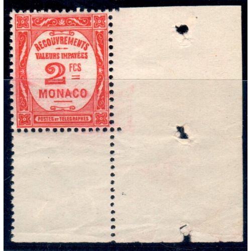 Lot A6069 - Monaco Taxe - N°28 - Neuf ** Luxe