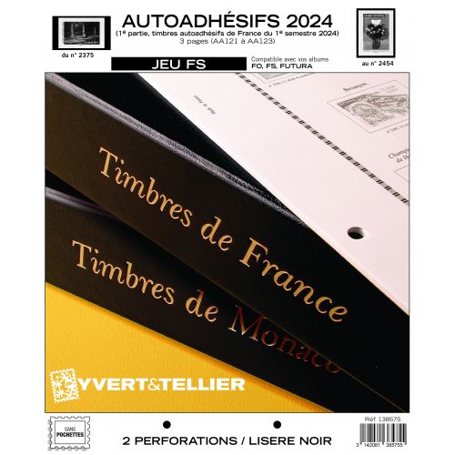 PRECOMMANDE - Jeux FS Autoadhésifs 2024 1er Semestre