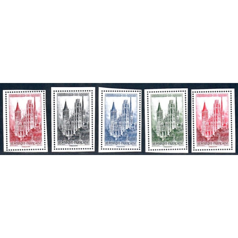 BS48 - Cathédrale de Rouen - Série 5 Timbres