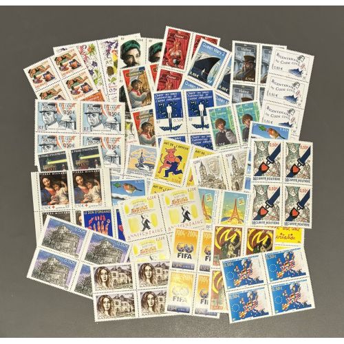 Lot de faciale 100 timbres de 2€ (4x0,50€) pour affranchissement