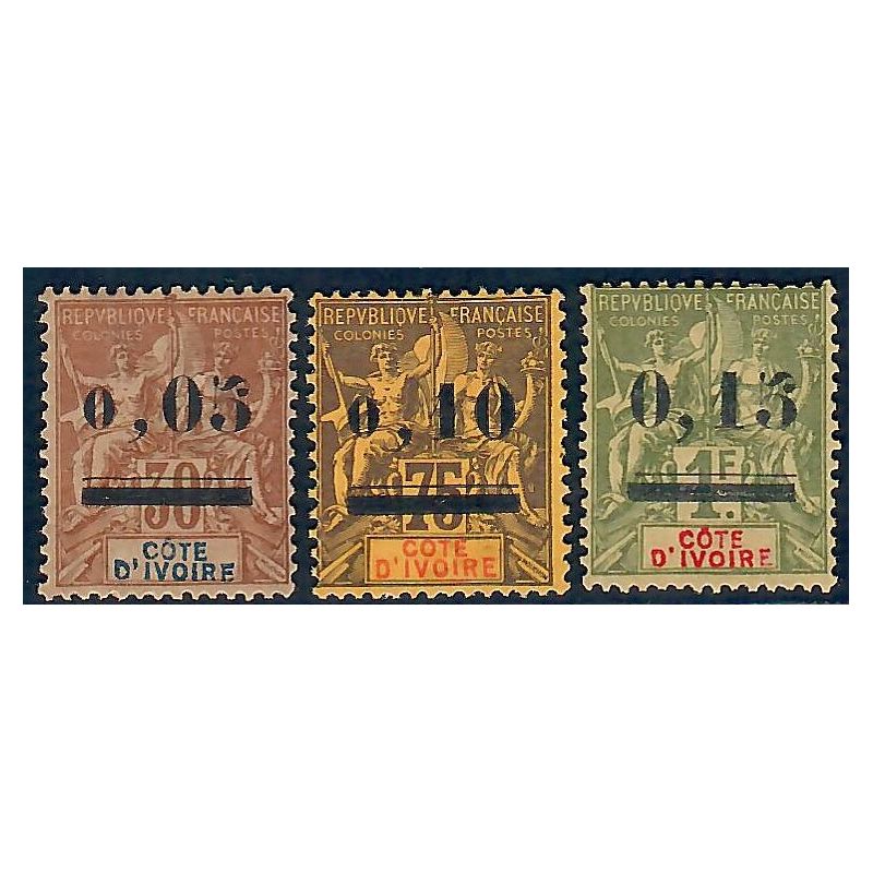 Lot A6256 - Côte d'Ivoire - N°18/20 - Neuf * Qualité TB